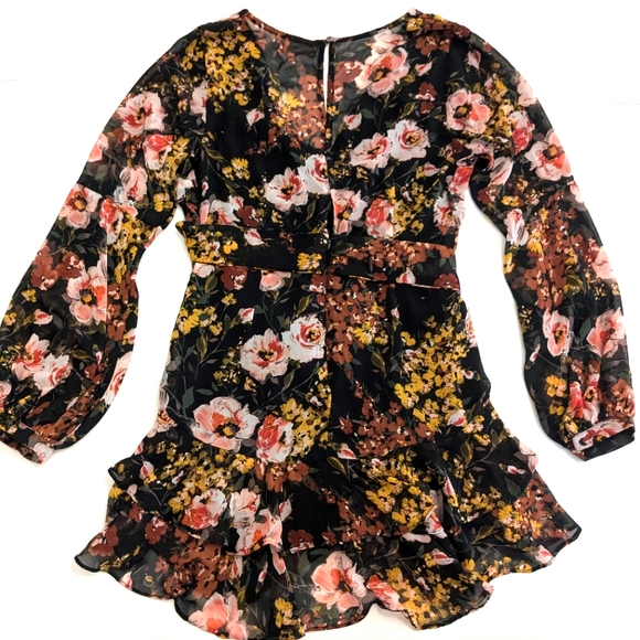 LUXXEL Ruffle Mini Dress - Picture 2 of 11